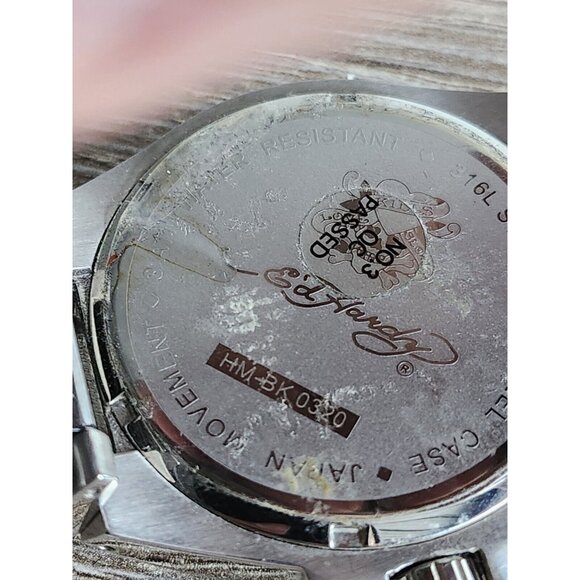 Ed Hardy Men's Black Hamster Watch HM-BK 0320 (NOT WORKING, MAY NEED BATTERIES) - Picture 10 of 16